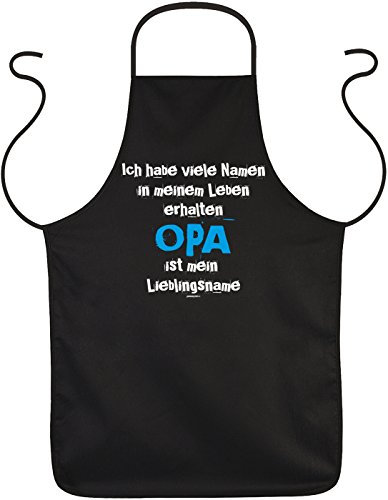 Unbekannt Opa Schürzen Set - Sprüche Kochschürze Großvater : Opa ist Mein Lieblingsname - Geschenk Grillschürze Geburtstag Opa + Minischürze