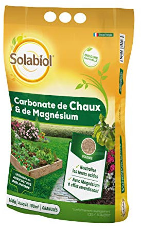 SOLABIOL Carbonate De Chaux Et De Magnésium - 10kg - Efficace - Granulé SOCHAUX10