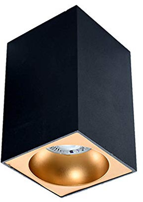 ENERGMiX LED SPOTLIGHT eckig Aufbaustrahler Aufbauleuchte Downlight Deckenleuchte Deckenspot mit Leuchtmittel GU10 5w 360 Lumen | schwarz Kaltweiß