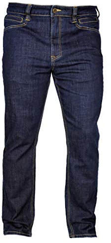 LAPG Herren Terrain Flex Slim Fit Taktische Jeans – Strapazierfähiger Stretch-Denim, EDC-Bund, Vintage-Waschung, Multi-Pocket-Design, Straight Fit/Dark Wash, 32W / 30L
