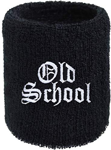 EXPRESS-STICKEREI Schweissband Biker Bestickt & Absorbierendes Frottee Designer Schweißband | Sport-Wristband Geburtstag Schweiß-Armband Festival Accessoire Rocker Konzert