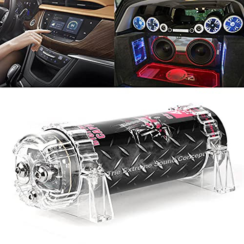 4 Farad Leistungskondensator, Aluminiumlegierung Car Audio Energiespeicher Verstärkung Kondensator Spannungsanzeige Power Cap Car Audio Verstärker