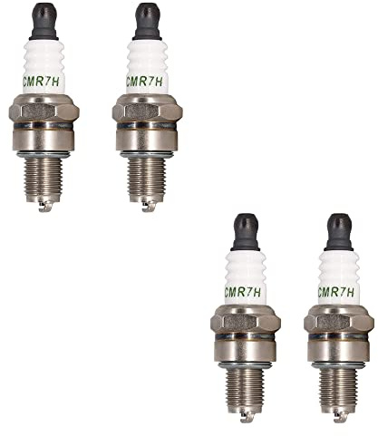 TORCH CMR7H Spark Plug Solid Terminal Repalce for 3066/CMR7H, for 965/RZ7C RZ7CT10, for TR14C TR14S, for 4194, for Tanaka 018-16005-20, for Torch AC7R, for Husqvarna 581362301, OEM