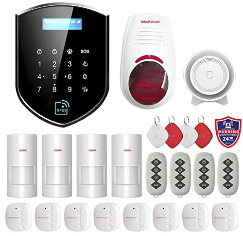 Wolf Guard WT4R-W03 Wireless Burglar Security,Google & Alexa Compatible