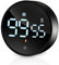 Birshe Temporizadores Digitales de Cocina Temporizador de Cuenta Atrás Magnético Temporizador Cocina Smart Timer con Pantalla LED para Cocina,Fitness,Hornear,estudiar, fácil para niños y Mayores,Negro