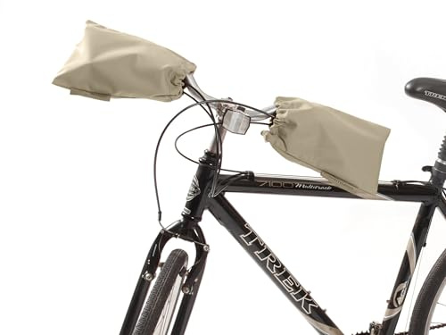 Covermates Bicycle Handlebars Cover - Light Weight Polyester, Drawcord Closure, Weather Resistance, Power Sports Covers, Khaki