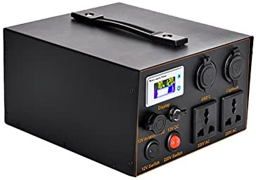 PROPFE Camping Power Bank 110V 220V 500W Générateur Solaire Portable 4 Batterie Power Station 350W Éclairage de Secours pour l'extérieur (Color : 500W 640Wh Lifepo4, Size : UK)