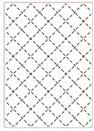 arriettycraft Diamond Grid 3D Plastic Embossing Folders for Card Making or Journaling Floral Backround DIY Plaid Template Photo Album Paper Handmade Scrapbooking Craft 5.7x8.3 Decoration Mold 5x7