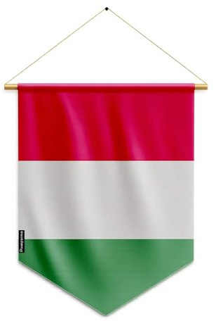 Pixelforma Bandiera dell'Ungheria da appendere in poliestere, 30 x 45 cm