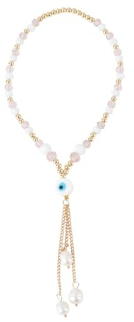 DELORIGIN Evil Eye Auto Hängeornament Gold Lucky Evil Eye Dekor Zubehör Autospiegel Anhänger Auto Charms Anhänger Für Rückspiegel Auto Haus Türgriff Schlüsselanhänger