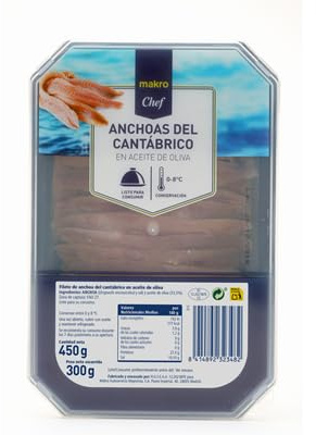 Anchoas del Cantábrico METRO Chef – En Aceite de Oliva | Disponibles en Tarro, Tarrina y Lata | (3 PAQUETES, Anchoa del Cantábrico en Aceite de Oliva Tarrina 300g)