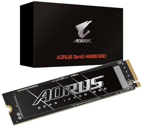 Gigabyte Aorus 2TB M.2 Solid State Drive Gen5 14000 (PCIe Gen 5.0 x4/NVMe 2.0)