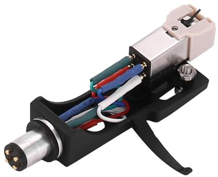 Quystetes Aguja de Cartucho con Cabezal Giratorio 4 Contactos de Clavija para Tocadiscos FonóGrafo GramóFono LP Aguja de Vinilo