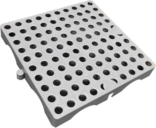 SUWOOPH Paletas de plástico, paletas de suelo, paletas de plástico para exteriores, almohadilla de rejilla de almacenamiento impermeable, paletas de piso anidadas, para almacenamiento de armarios al