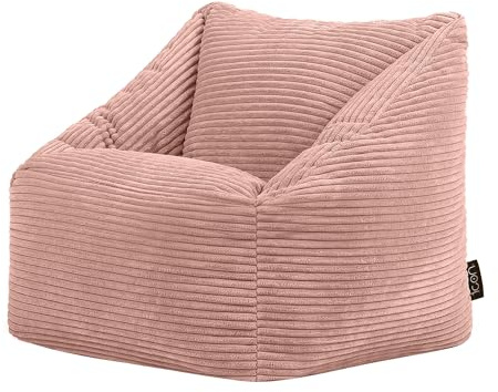 icon Natalia Pouf Bambini, Verde Salvia, Velluto a Coste, Pouf Poltrona, Poltrona Sacco con Riempimento Incluso, Sedia Bambini, Mobili Camera da Letto