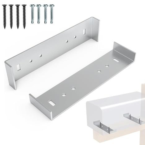 Soporte de buzón, Kit de publicaciones de buzón, 2 Piezas de Montaje de Caja maill de Aluminio, Hardware, Soportes para estantes para Profesionales jóvenes, Viejos
