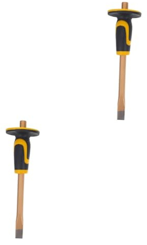 MAGICLULU 2 Pezzi Cesoia per Muratura con Impugnatura Scalpello per Pietra e Utensile Manuale per Intaglio Resistente e Sicuro per Lavori Carpenteria