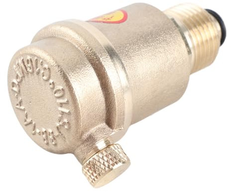 Generic DN15 G1/2 Valvola di Sfiato dell'aria in Ottone Valvola di Evacuazione dell'aria Affidabile per Scaldabagno Solare