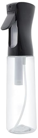 HESHUWEN Pulverizador Agua Botellas rociadoras continuas de 300 ml for Productos Esenciales for el Cabello, Botellas rociadoras for Limpieza, rociador de Agua Ultrafino vacío. Pulverizador(Noir)