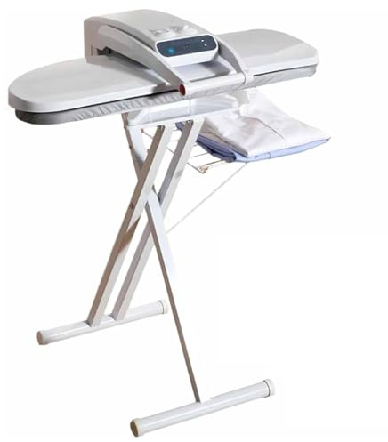 Grande pressa da stiro a vapore con supporto, pressa da stiro digitale a vapore con 5 impostazioni per tessuti, pressa da stiro elettronica per uso domestico,65cm