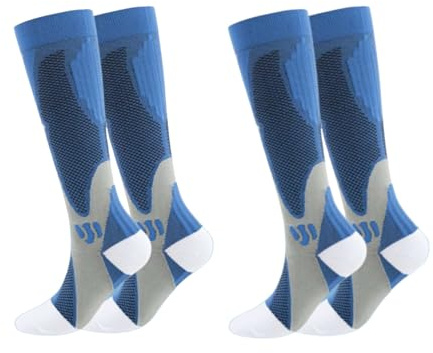 bergxperten Calze compressive Nursiv，Calze alte progressive, progettate appositamente per le donne, ideali per la corsa e il ciclismo, offrono comfort e prestazioni