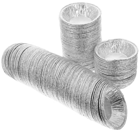 DECORNIJIA 600pezzi Pirottini Per Muffin in Alluminio Teglie Da Forno in Alluminio Per Crostate a Base Di Uova Tortine e Cupcake Usa e Getta Resistente Al Calore Per Uso Domestico e