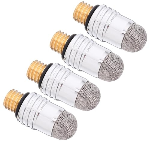 DECORNIJIA Stylus Pen Replacement Tips 6.0mm Conductive Fabric Silver Mesh Tips with M5 External Thread High Precision and Easy Installation 4pcs for Touch Screen Devices for Writing