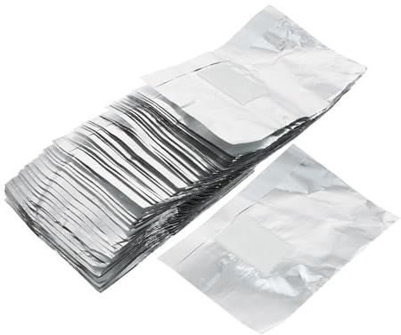 Gatuida 200 Pezzi Pad per Unghie Usa e Getta in Foglio di Alluminio per Rimozione Smalto Semipermanente Buona Assorbenza per Manicure Professionale