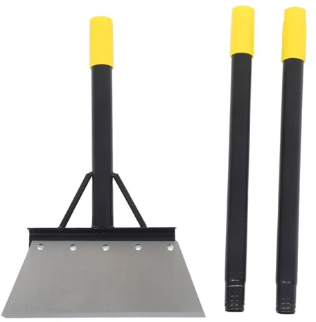 BESPORTBLE Pala Piatta Da Giardino Raschietto Per Pavimenti Manico Lungo Pala Per Pulizia Giardino Raschietto Per Erbacce Regolabile Strumento Da Giardinaggio in Acciaio