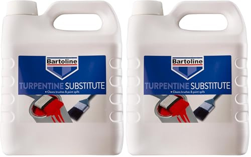 Bartoline Turpentine Substitute 4L Multi-Purpose Solvent for Paint Brushes & DIY Cleaning (Pack of 2)