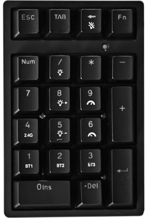 Nummerblock USB Mekaniskt Tangentbord Kompakt | 21 Finansiell Redovisning Uppladdningsbart Sifferblock För Finansiell Redovisning, Skrivbordsdator, Kompakt Bärbar Dator,
