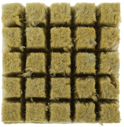 SEWACC 25 Pezzi Blocchi di Coltivazione Senza Suolo Substrato Traspirante e Assorbente per Talee e Piantine Fertilizzante Naturale Biodegradabile per Orto e Giardino