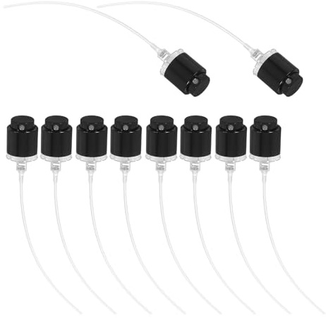 Artibetter 10pcs Perfume Bottle Spray Pump Heads Replacement Sprayer Nozzles 15mm Clip-on Fine Mist Sprayers for DIY Fragrance Refill and Travel Use
