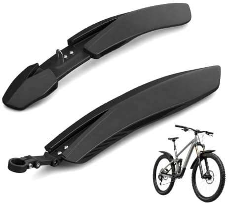 2 Stück Fahrrad Schutzbleche Set,24-27,5 Zoll Vorne Hinten Stabil Kotflügel | Schmutzfänger Mudguard, für Mountainbike Rennrad Gravel Bike