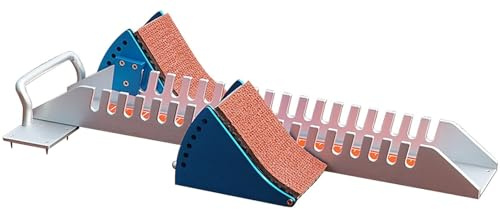 Sprinting startblock – justerbara 6 vinkelspårblock för plastbana och cinderspår – hållbar aluminiumlegering för löpningstävlingar och campusspel