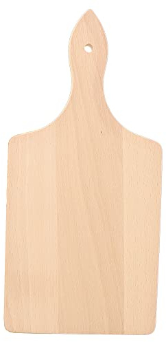 Hofmeister Holzwaren Tabla de Cortar con Mango de Madera (30x14x2 cm)