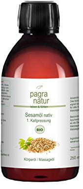 pagra natur Massageöl - Sesamöl bio nativ 1. Kaltpressung, 250 ml