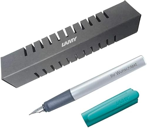 Lamy nexx 064 smaragd, Feder M – Füllhalter mit individueller Lasergravur
