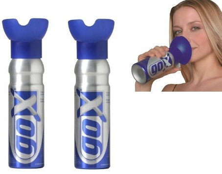 Pack De 2 Bidons d'Oxygène Pur 6L Pour Les Loisirs, La Détente, Le Bien Etre, La Méditation, Le Sport Et La Récupération Après l'Effort