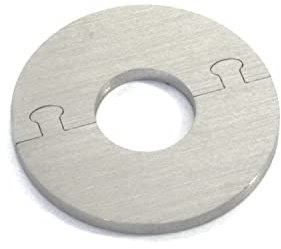 EXKLUSIVE EDELSTAHL rund Heizkörper Paula Rosette - Einzelrosette für HEIZUNG Ø 12-28 mm (15 mm Rohrdurchmesser)