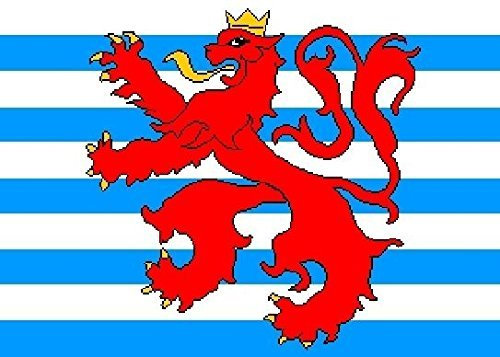 U24 Aufkleber Luxemburg Handelsflaggen Flagge Fahne 15 x 10 cm Autoaufkleber Sticker