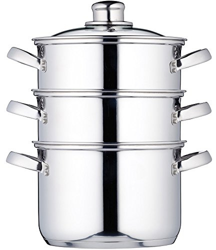 Clearview Vaporiera a 3 ripiani in acciaio INOX 18 cm