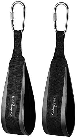 Bad Company Heavy Duty Bauchschlaufe I Armschlaufen zum Bauch- und Rückentraining aus Leder oder Nylon