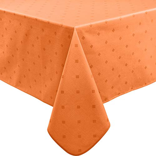 Erwin Müller abwaschbare Tischdecke, Tischwäsche Neuss im Rautendesign Terra Größe 130x220 cm - acrylversiegeltes Gewebe für leichtes Wischen