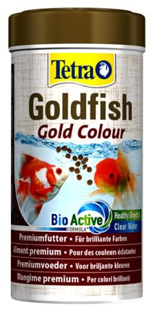 Tetra Goldfish Gold Colour - alimento premium en forma de gránulos para todos los carpines dorados, lata de 250 ml