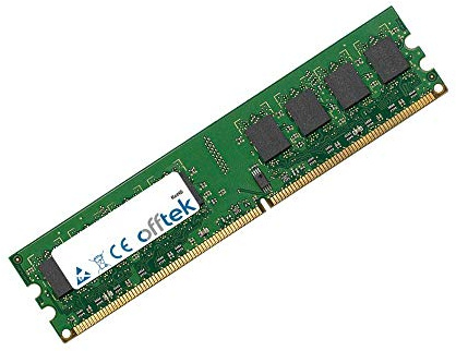 OFFTEK 2GB Memoria RAM de Repuesto para Gigabyte GA-MA78GM-DS2H (DDR2-5300 - Non-ECC) Memoria para la Placa Base
