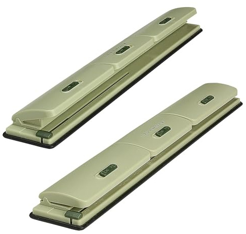 Levenger Circa 1-2-3 Portable Discbound Hole Punch, Heavy-Duty Mini Paper Puncher for Disc Notebooks, Business Home Office Supplies