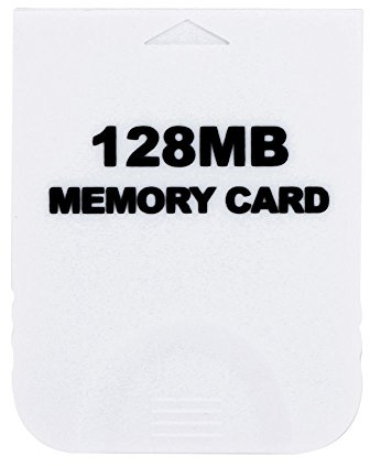 CHILDMORY Carte mémoire Blanche 128M pour Wii NGC Gamecube Console