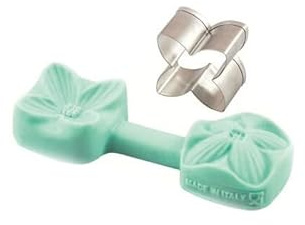 silikomart | Silikonform und Formset MINI LILAC FLOWER, 3D Blumenform für Tortendekorationen, Ø 33 mm, Made in Italy