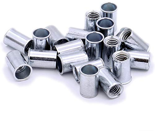 M4 (4mm) Low-Profile Countersunk Blind Rivet Nut (Plain Body) - Steel (Pack of 20)
